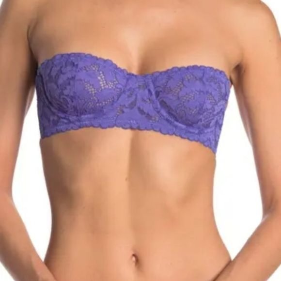 Free People Love Letters Convertible Bra in Periwinkle - Size 32B - NWT - Picture 2 of 6